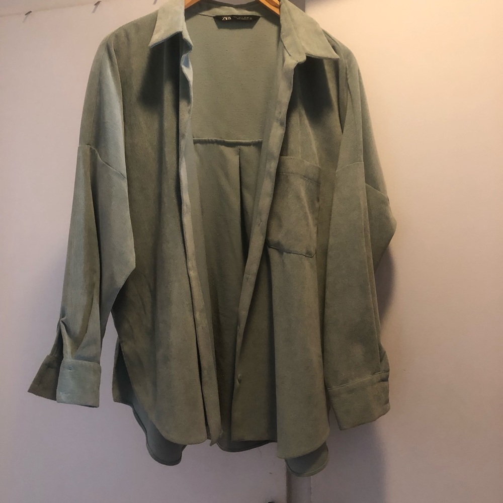 Zara corduroy shacket